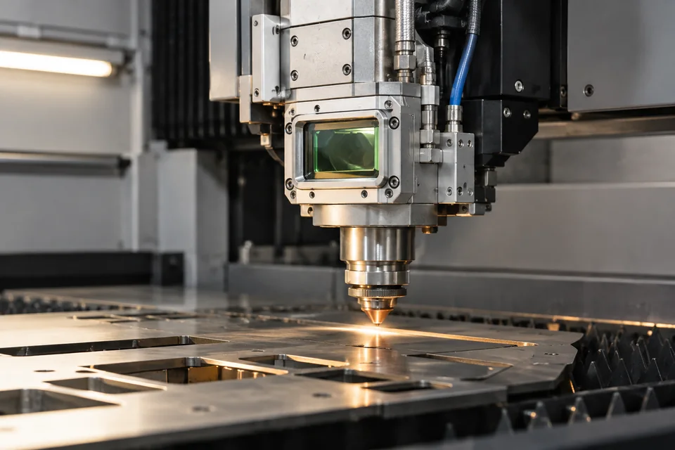 Generic laser processing head with a mounted protective optical window