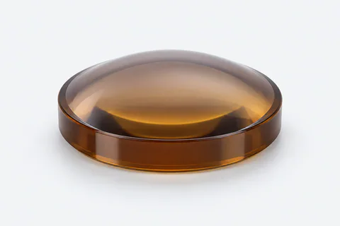 Illustrative single chalcogenide aspheric lens