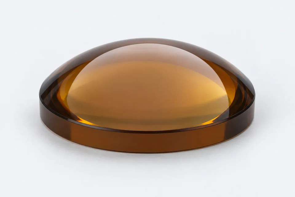 Illustrative single chalcogenide glass lens