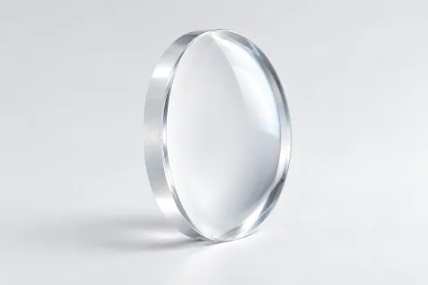 Illustrative single fused-silica lens