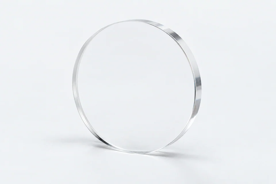 Illustrative single fused silica optical window