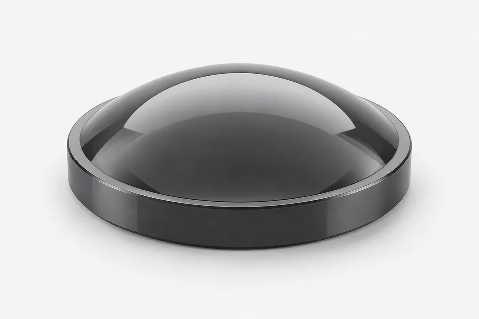 Illustrative single germanium aspheric lens