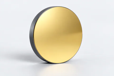 Illustrative single gold mirror