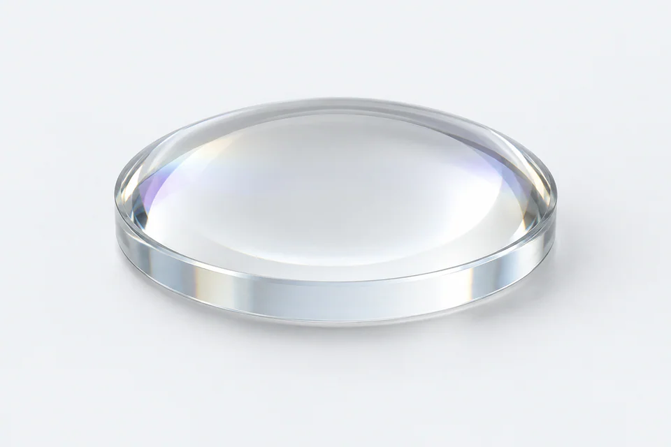 Illustrative single laser focusing lens