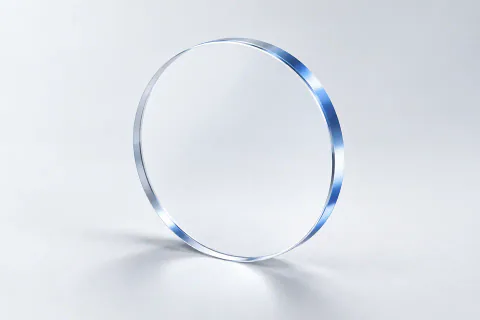 Illustrative single sapphire protective window