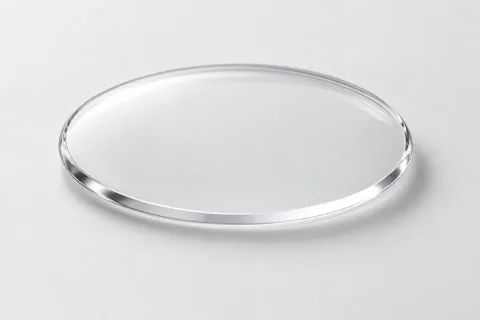 Illustrative single sapphire watch crystal