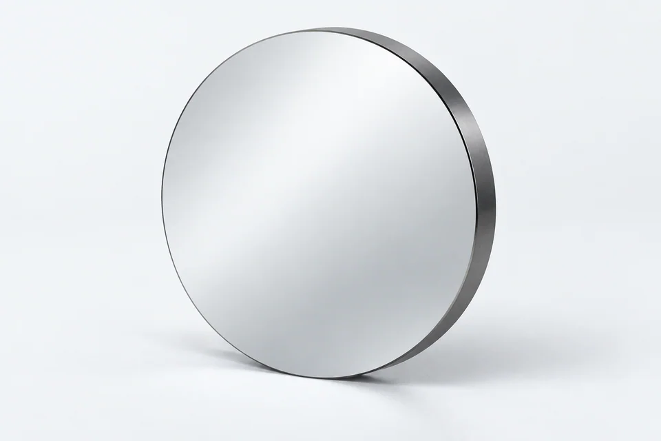 Illustrative single silver mirror