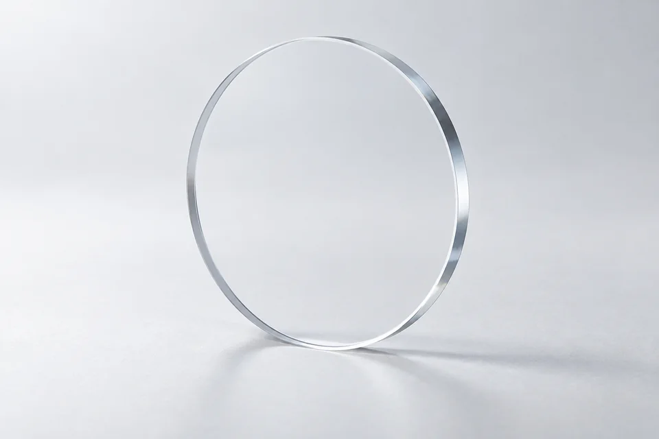 Illustrative single BK7 or K9 optical window