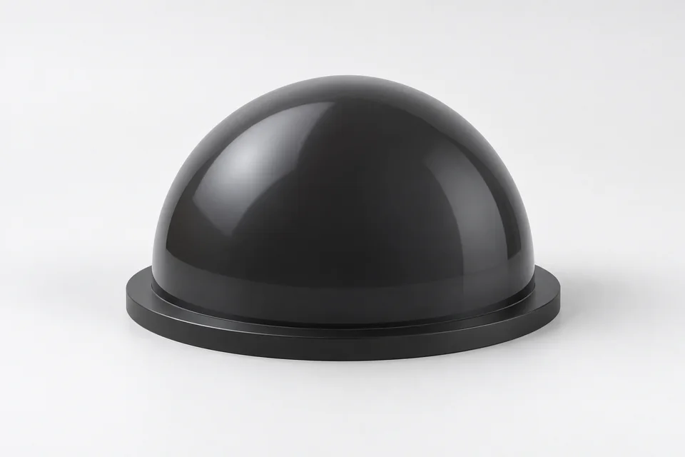Illustrative single infrared optical dome