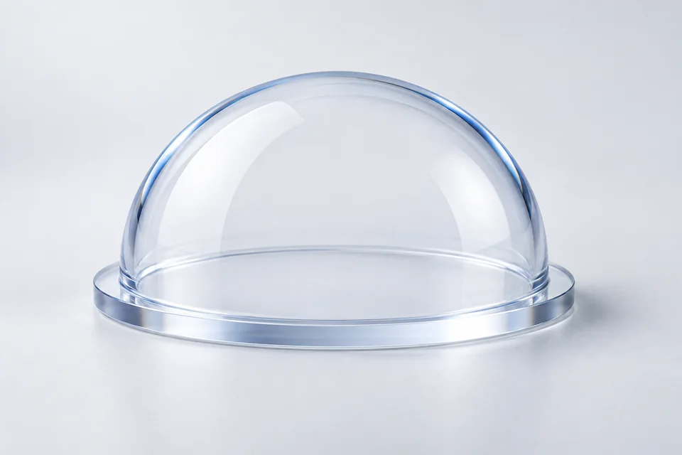 Illustrative single sapphire dome