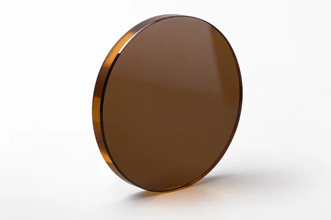 Chalcogenide glass optical window on a neutral background
