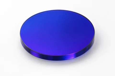 Circular laser line optical filter on a neutral background