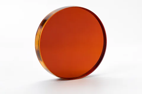 Circular longpass optical filter on a neutral background